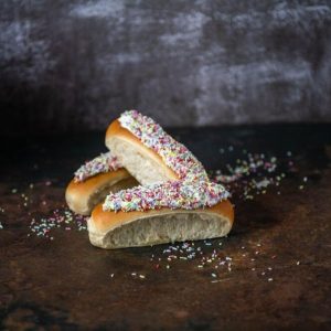 Suprima finger buns baked from dough