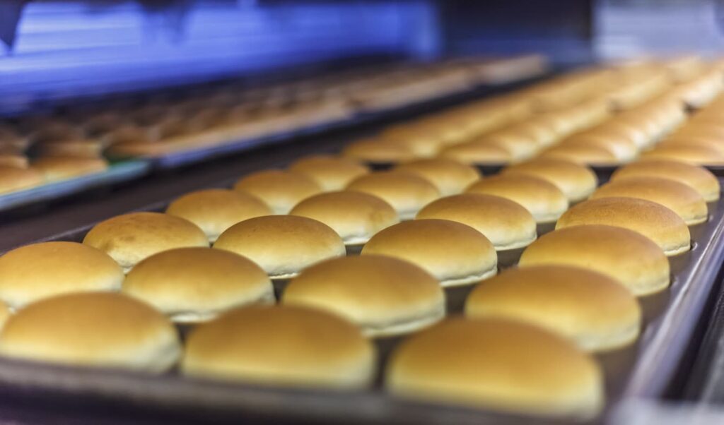 What are hamburger buns made of