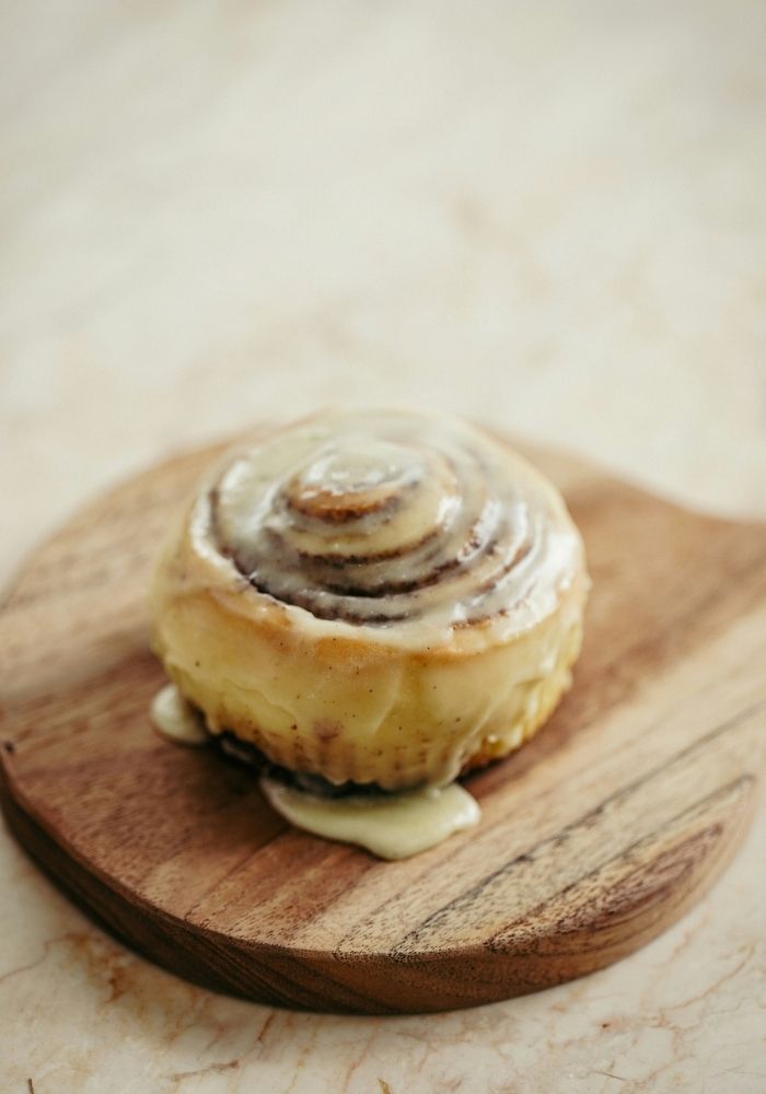 baked mini cinnamon scroll