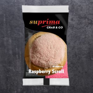 Suprima grab & go raspberry scroll