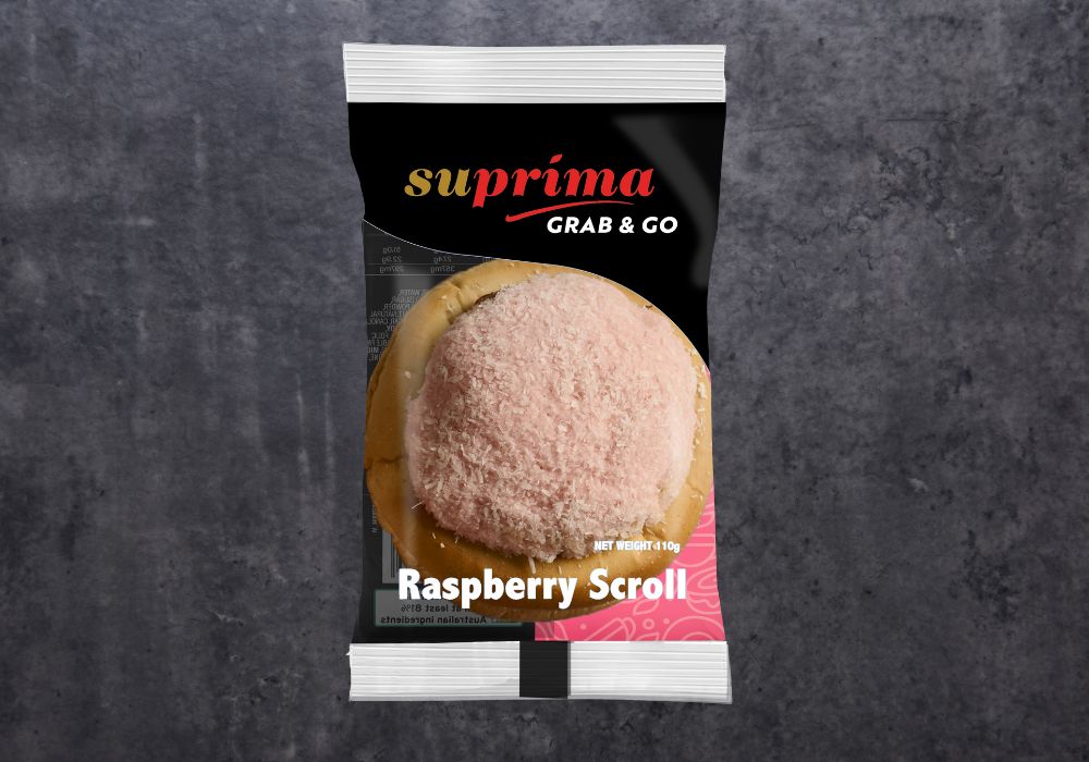 Suprima grab n go raspberry scroll