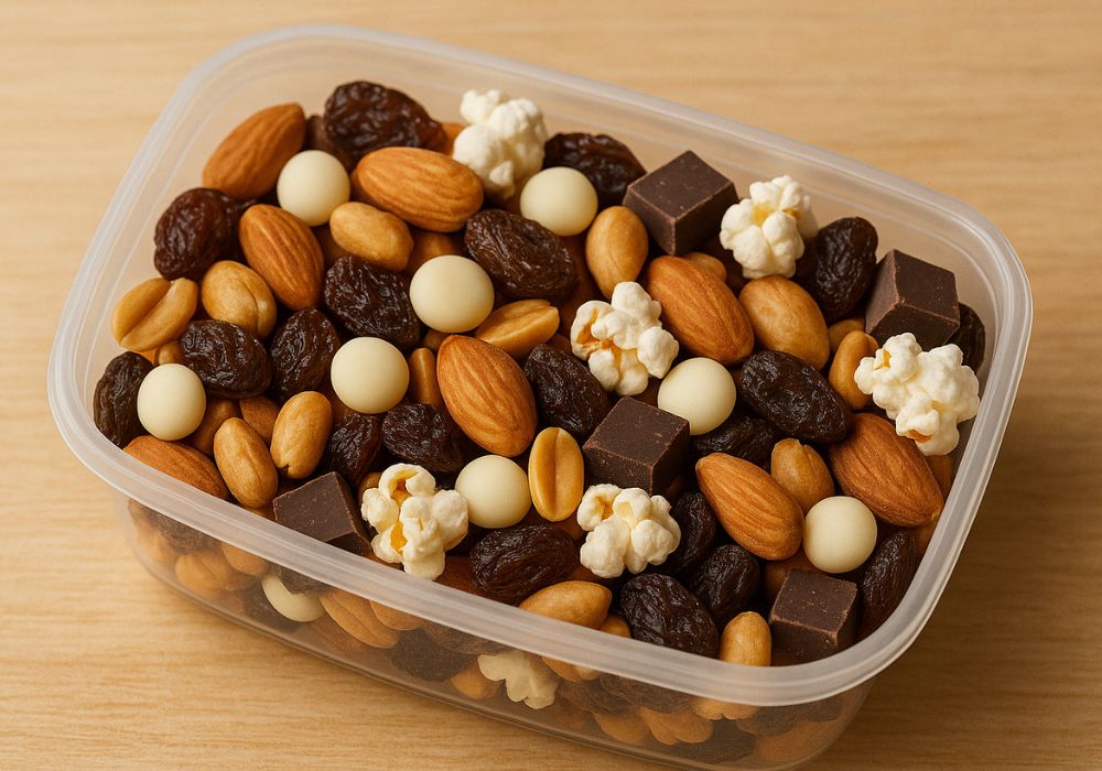 Trail mix travel snack (with a twist)