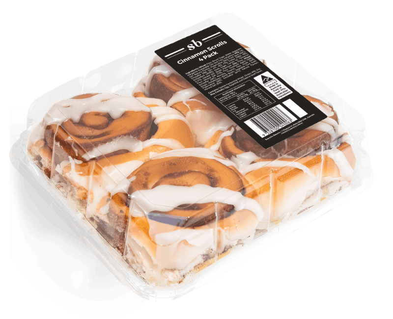 Wholesale Cinnamon Scrolls with Packaging