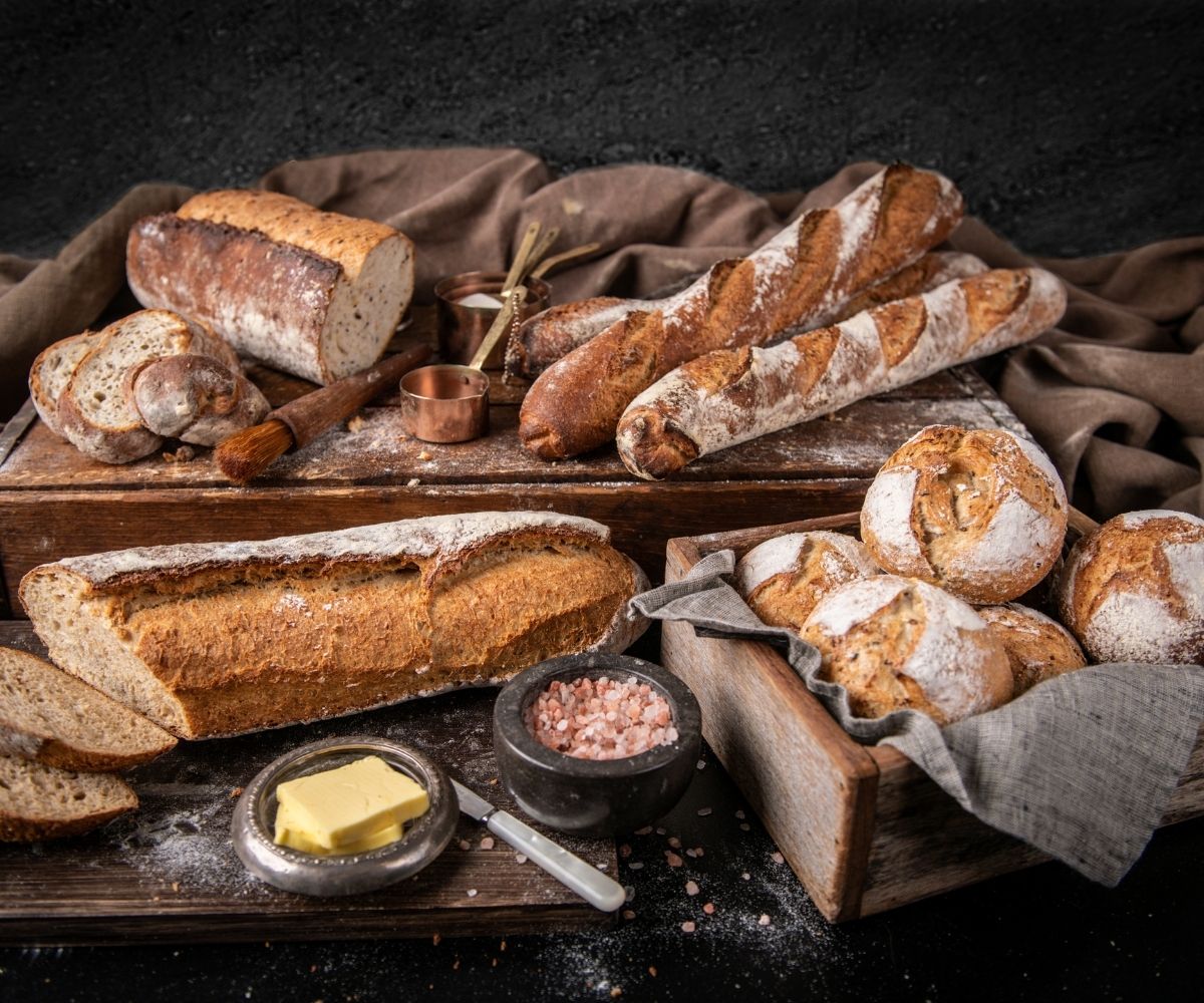 Range of fresh artisan breads, baguettes and rolls from Suprima, an Australian wholesale bakery supplier